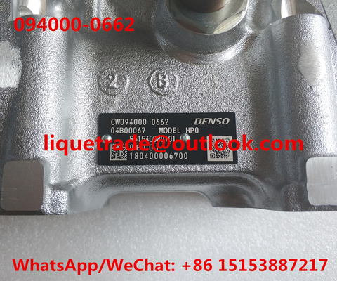 China DENSO Genuine and New fuel pump 094000-0662 suit HOWO R61540080101 supplier