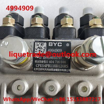 China BYC fuel pump 4994909 , 10404716046 , 10 404 716 046 , CPES4PB110D120RS for CUMMINS supplier
