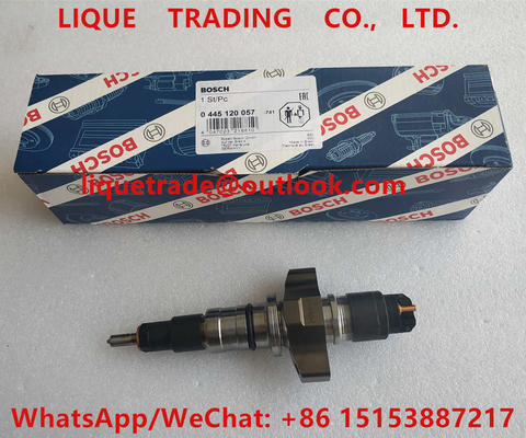 China BOSCH common rail injector 0445120057 for IVECO 504091505, CASE NEW HOLLAND 2854608 supplier