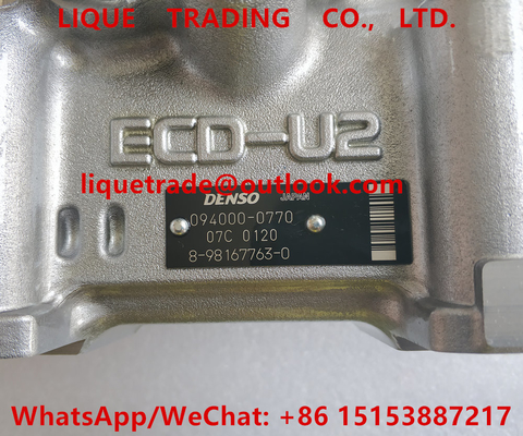 China ISUZU fuel pump 98167763 , 8-98167763-0 , 8981677630 DENSO PUMP 094000-0770 , 0940000770 supplier